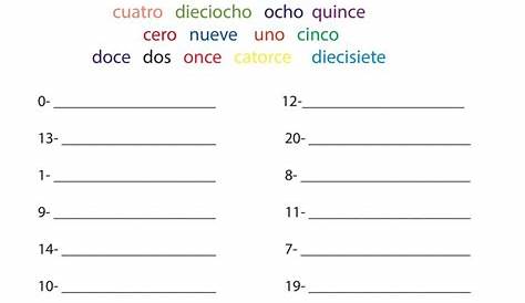 spanish math worksheets