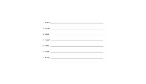 expanded notation worksheet 4th grade