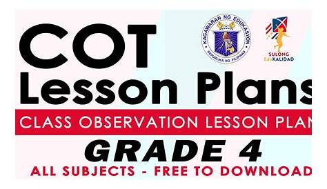 cot lesson plan for grade 3 quarter 1