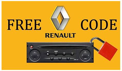 Renault Radio Code | Do It Yourself - YouTube