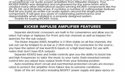 Kicker Hideaway Wiring Diagram / The Official Kicker Hideaway Review