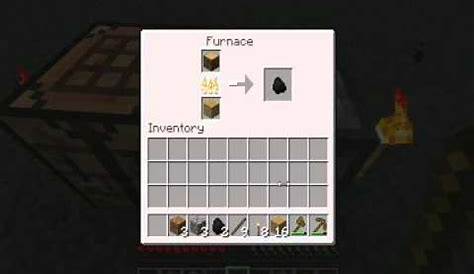 Minecraft How to make a charcoal - YouTube