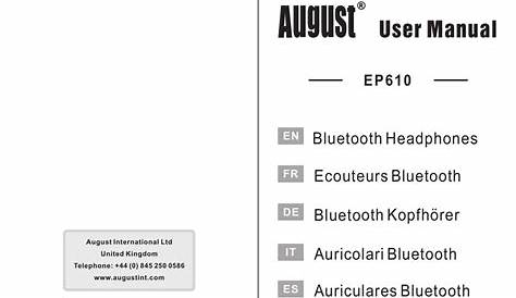 august ep650 user manual