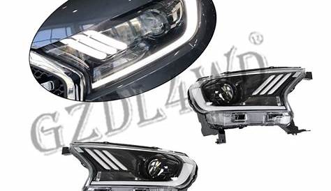 Mustang Style LED Headlights for Ford Ranger 2016 2019 - China Suit