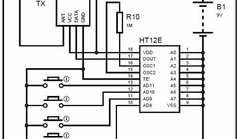 rc transmitter and receiver circuit diagram