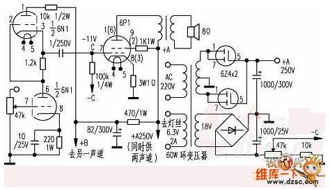 Low power tube amp circuit - Amplifier_Circuit - Circuit Diagram