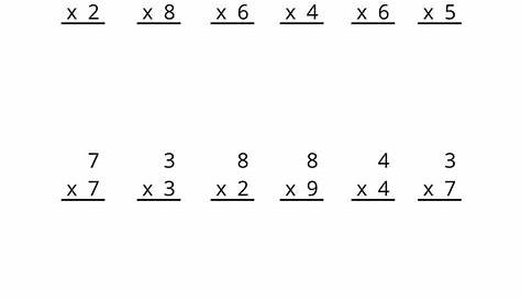 fourth grade multiplication worksheet