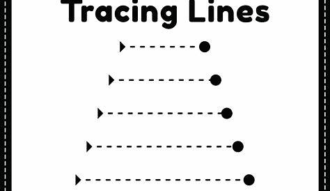line tracing worksheets free printable