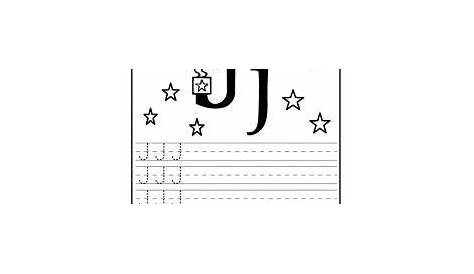 Letter J Worksheet for Kindergarten Preschool and 1'st Grade