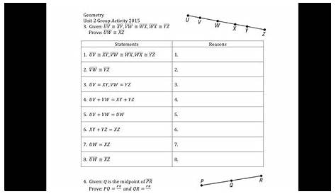 geometry proof practice worksheets