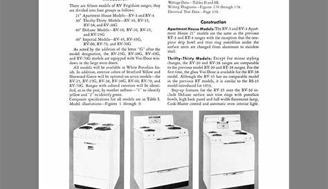 Kitchen Range Library-1955 Frigidaire Range Service and Parts Manual