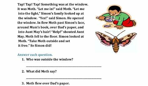 math reading comprehension worksheet