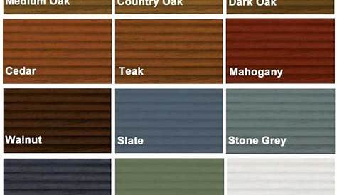 Colour Charts | Deck paint colors, Deck paint, Deck stain colors