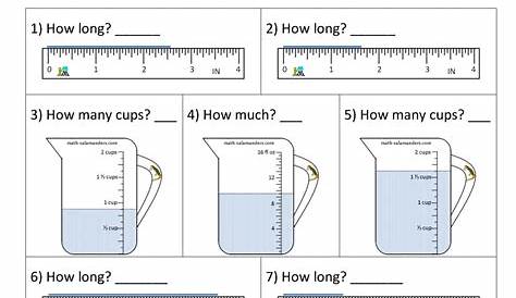 grade 5 measurement worksheet answers