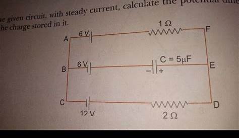 in the given circuit the potential difference