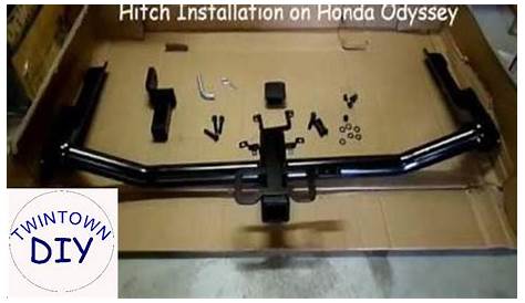 How to install a Honda hitch on a Honda Odyssey - YouTube