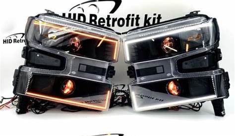 2019+ Chevy Silverado Full LED Custom HID Retrofit Projector Headlights