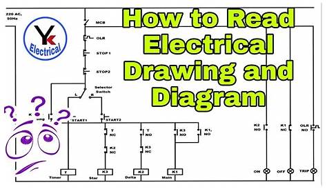 How to read electrical drawing and diagram by YK Electrial - YouTube