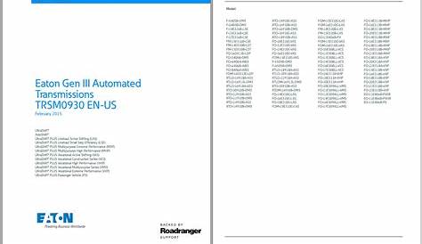 Eaton Transmission PDF 4.04GB 2020 Service Manual Full DVD
