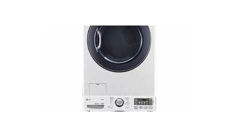 LG White Front Load Laundry Pair with WM3570HWA 27 Inch Washer
