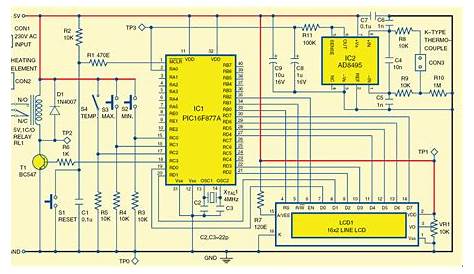 circuit diagram of digital temperature controller