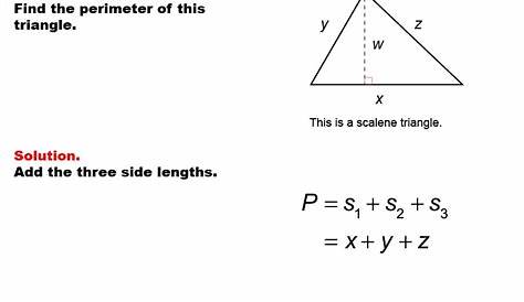 perimeter of right angled triangle