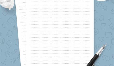 printable dotted lined paper