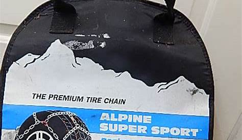 AA5732- PREMIUM ALPINE SPORT Tire Chains in Bag ‘SEE PICTURES FOR SIZES