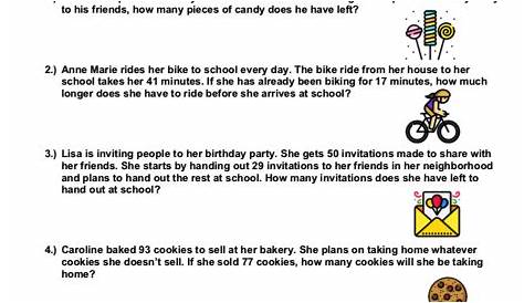story problems for 3rd grade