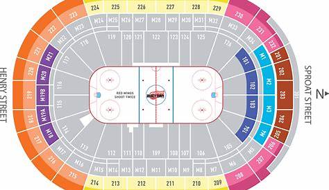 little ceasers arena seating chart