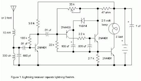 lightning detector circuit schematic