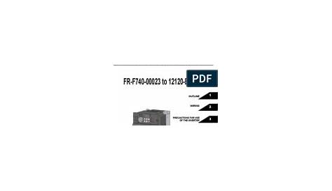 Mitsubishi F700 VFD Instruction Manual-Applied | Power Inverter | Power