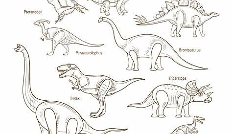 printable dinosaur pictures with names