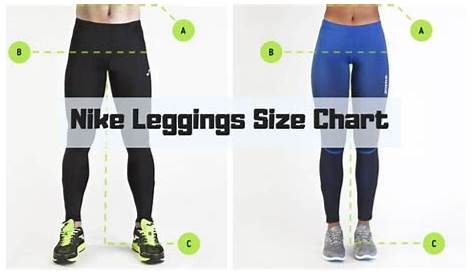 nike leggings size chart