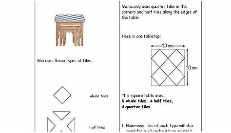 table tiles worksheet answers pdf