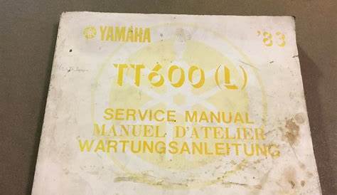 yamaha t700 maintenance manual
