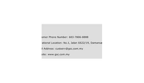 Gsc Contact Number | Gsc Customer Service Number | Gsc Toll Free Number
