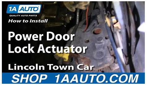 How To Install Repair Replace Rear Power Door Lock Actuator Lincoln