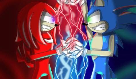 Knuckles Vs Sonic | Sonic the Hedgehog Art Amino