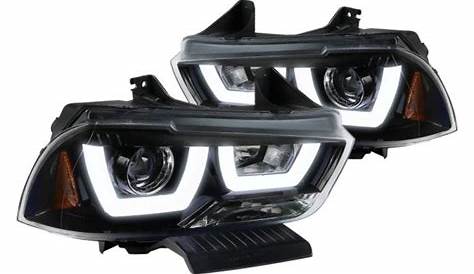Spec-D® - Dodge Charger with Factory Halogen Headlights 2013 Black LED