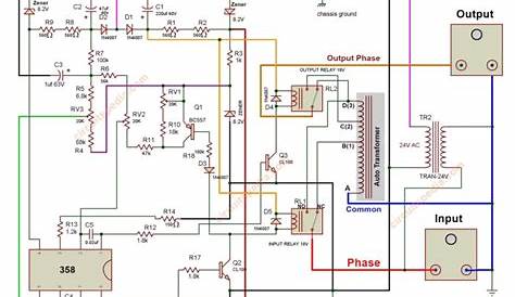 Relay type Automatic voltage stabilizer circuit diagram, 3 relay stabilizer circuit in 2021