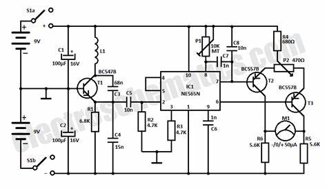 metal detectors circuit diagram