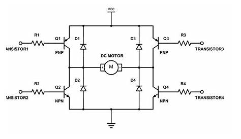 h bridge circuit diagram using transistor