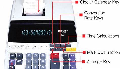 Sharp EL-1197PIII 12 Digit Commercial Printing Calculator | Apex Office