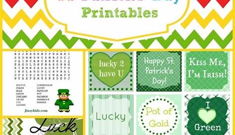 Free St. Patrick's Day Printables for Kids