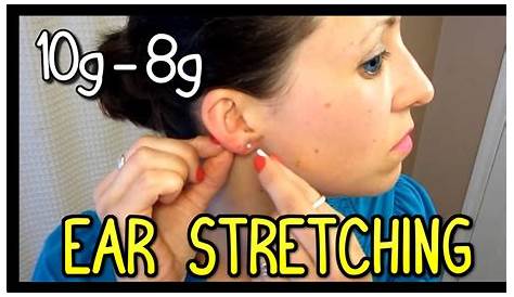 what size to start stretching ears