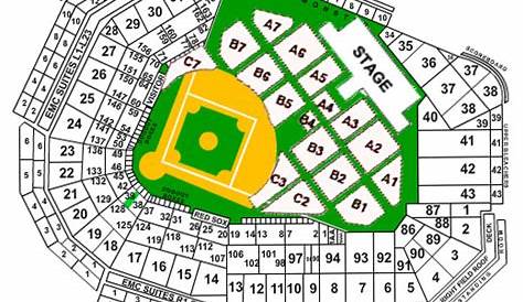 fenway park seating chart concert