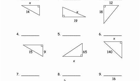 similar triangles worksheets with answers
