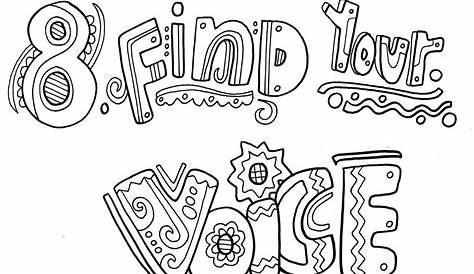 printable 7 habits coloring pages