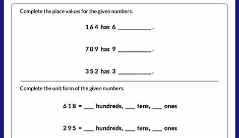 grade 2 place value and rounding worksheets free printable k5 learning